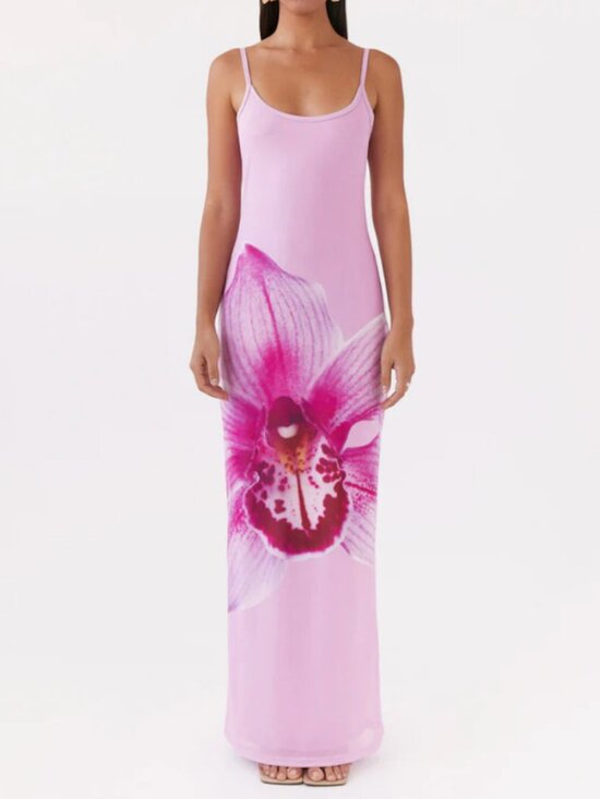 Peppermayo Dresses & Skirts - Peppermayo Floral Maxi Dress, Pink Magnolia, US 2